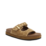 Sandalias flats Macadamia para mujer color tan
