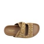 Sandalias flats Macadamia para mujer color tan