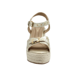 Sandalias de plataforma Cristy para mujer color dorado