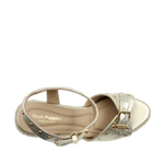 Sandalias de plataforma Cristy para mujer color dorado