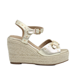 Sandalias de plataforma Cristy para mujer color dorado