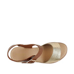 Sandalias flats Robertha para mujer color dorado