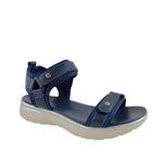 Sandalias flats Linna para mujer color navy