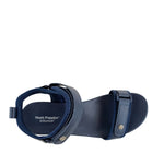 Sandalias flats Linna para mujer color navy