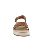 Sandalias flats Annabel para mujer color tan