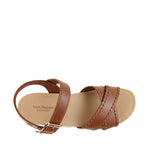 Sandalias flats Annabel para mujer color tan