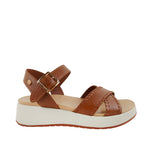 Sandalias flats Annabel para mujer color tan
