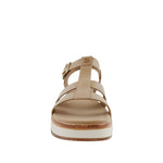Sandalias flats Hanne para mujer color taupe