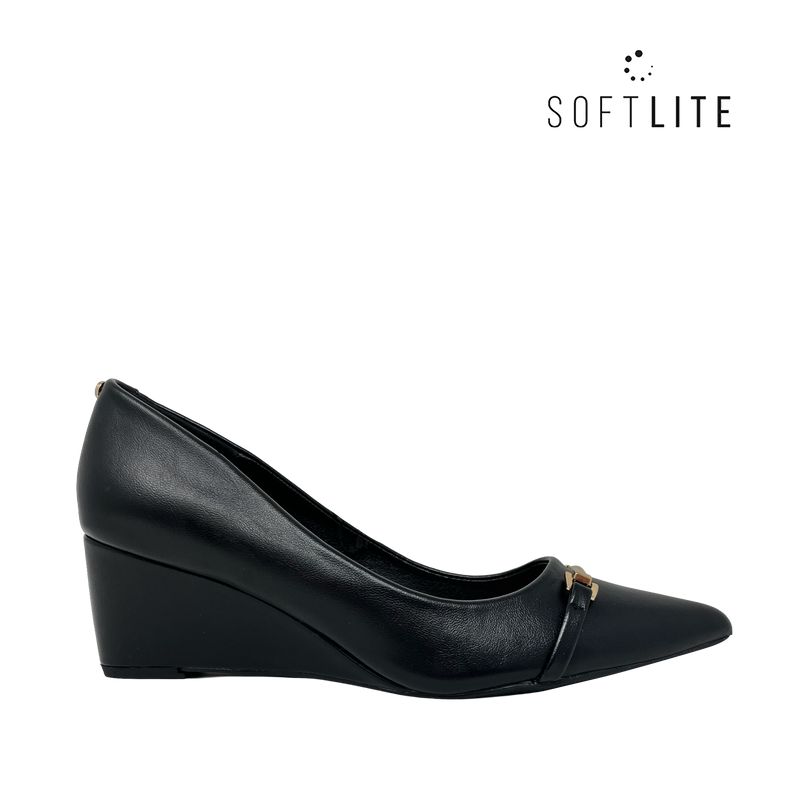 Cuñas Nora para mujer color negro