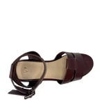 Sandalias Casey para mujer color vino