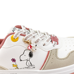 Sneakers Peanuts para niña color rosado
