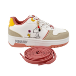 Sneakers Peanuts para niña color rosado