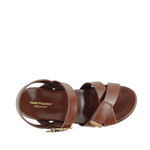 Sandalias flats Darry para mujer color café