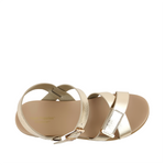 Sandalias flats Darry para mujer color dorado