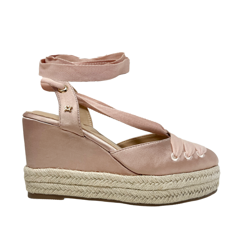 Cuñas Kim para mujer color blush