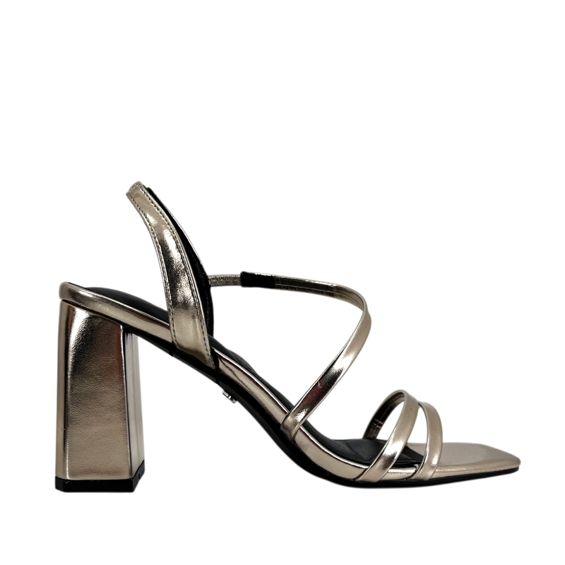 Sandalias de tacón Talisa para mujer color plateado
