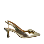 Tacones slingback Sydney para mujer color dorado