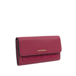 Billetera Odette para mujer color burgundy