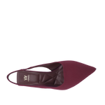 Tacones slingback Indianna para mujer color vino