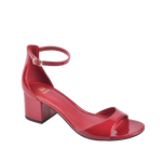 Sandalias de tacón Lily para mujer color vino