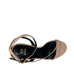 Sandalias de tacón Violet para mujer color nude