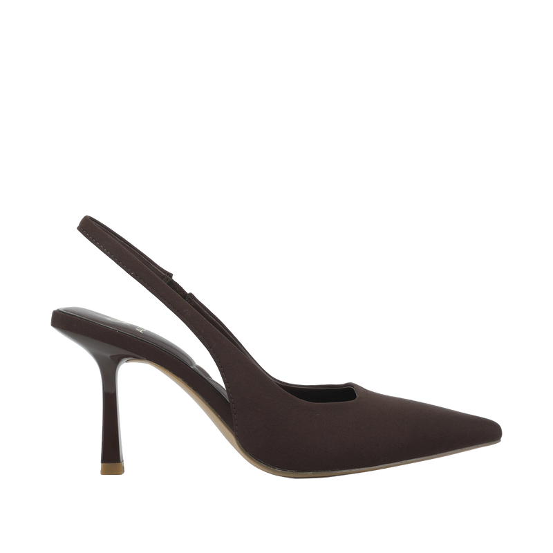 Tacones slingback Indianna para mujer color chocolate