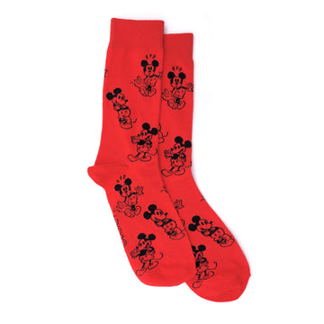 Calcetines Mickey Mouse rojo para Hombre