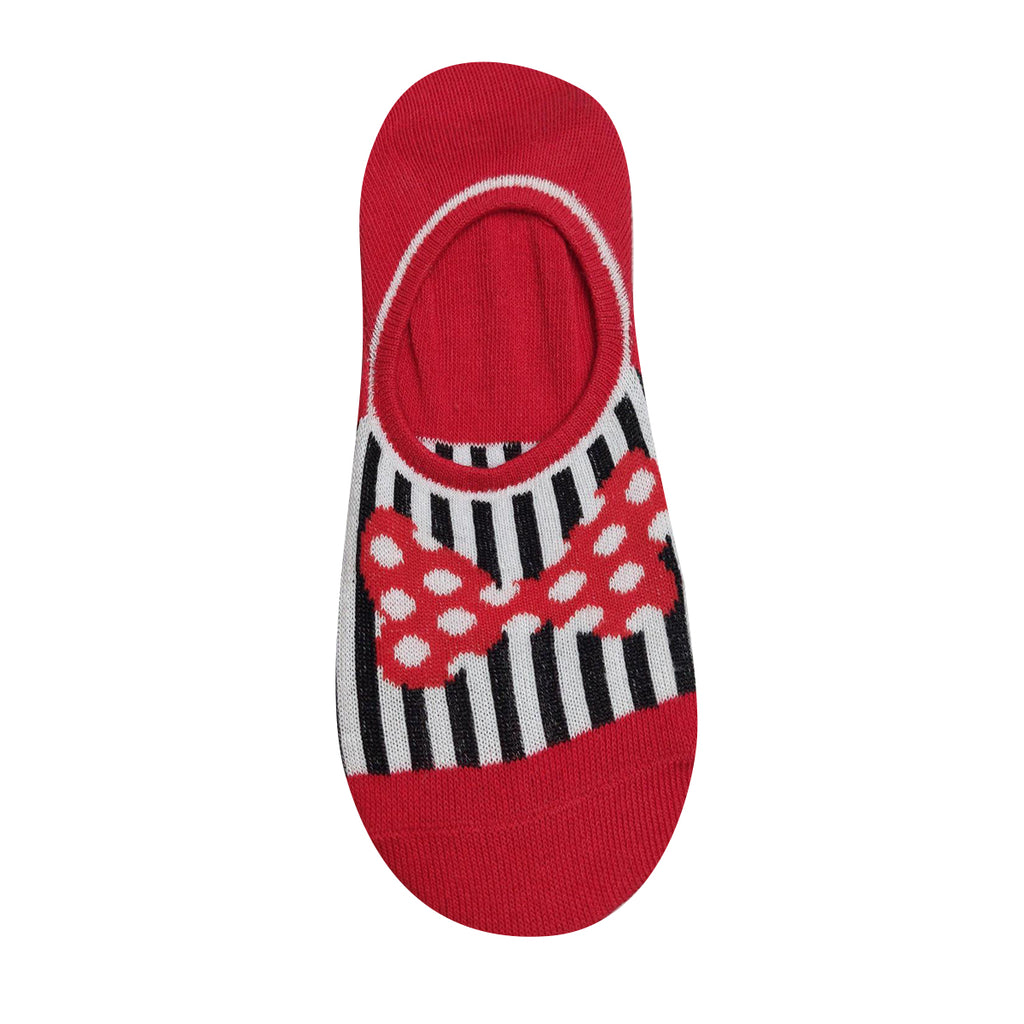 Calcetines Minnie Mouse rojo para Mujer